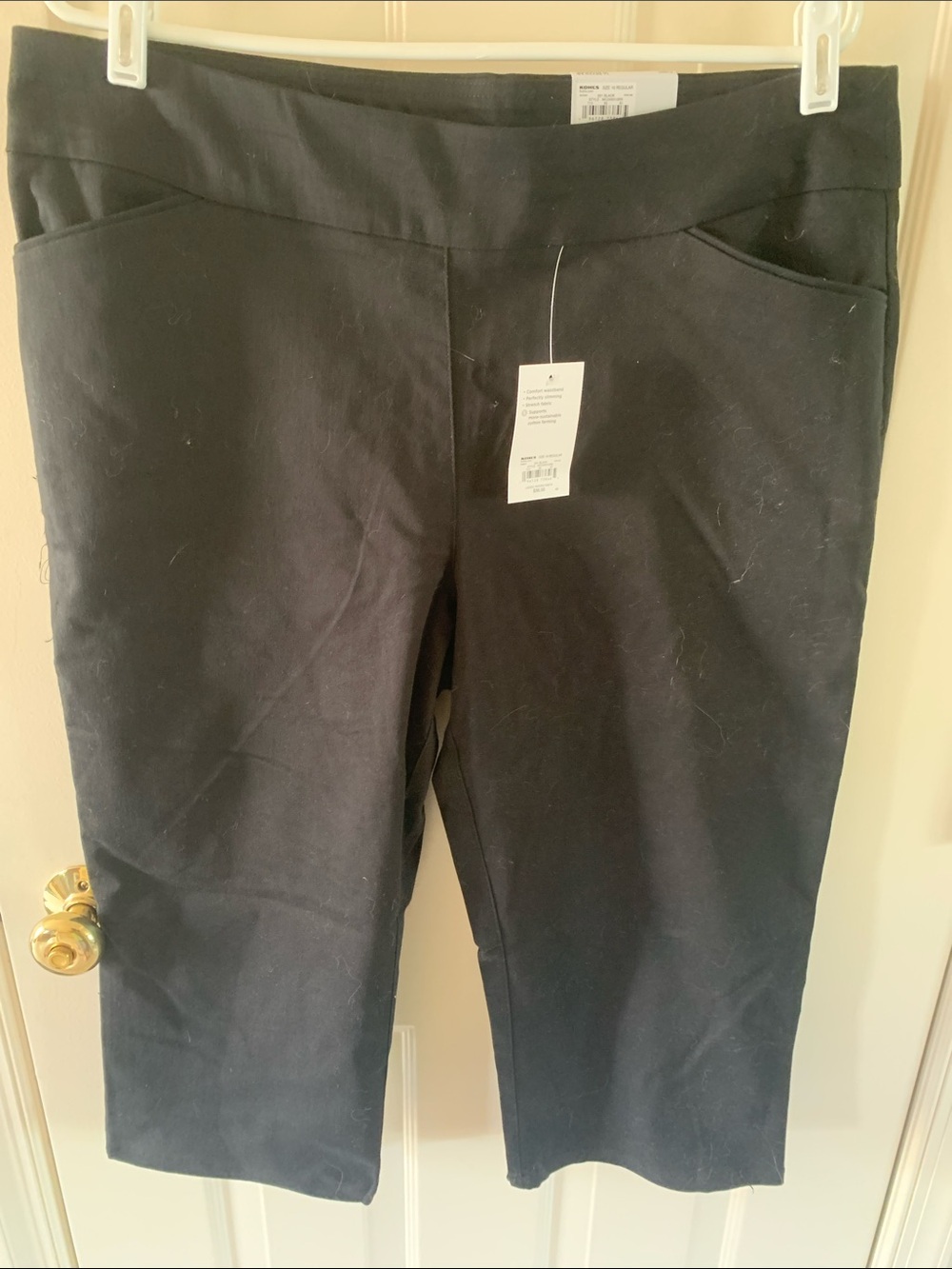 croft & barrow Black Capri Stretch Pants